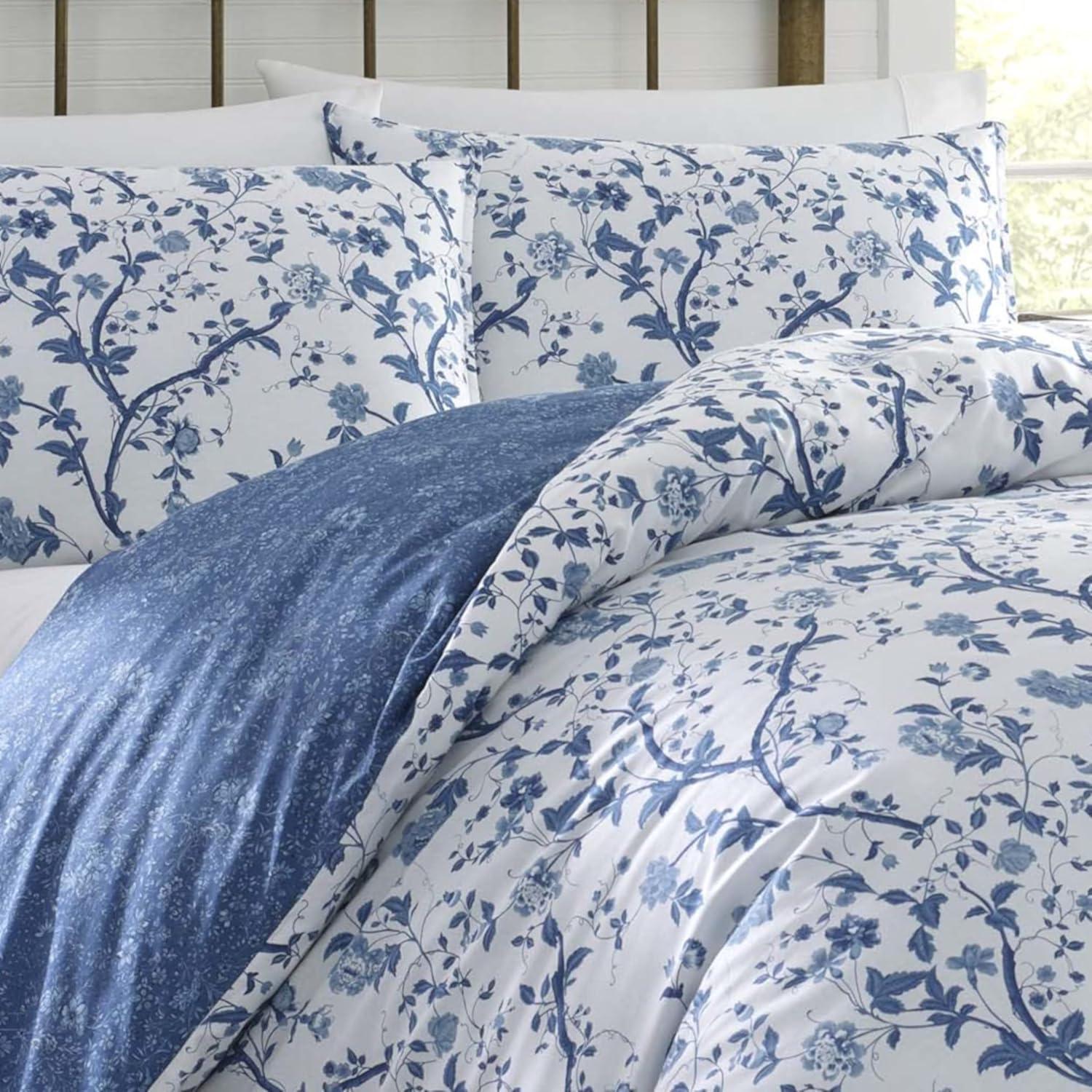 Navy Elise Comforter Set - Laura Ashley