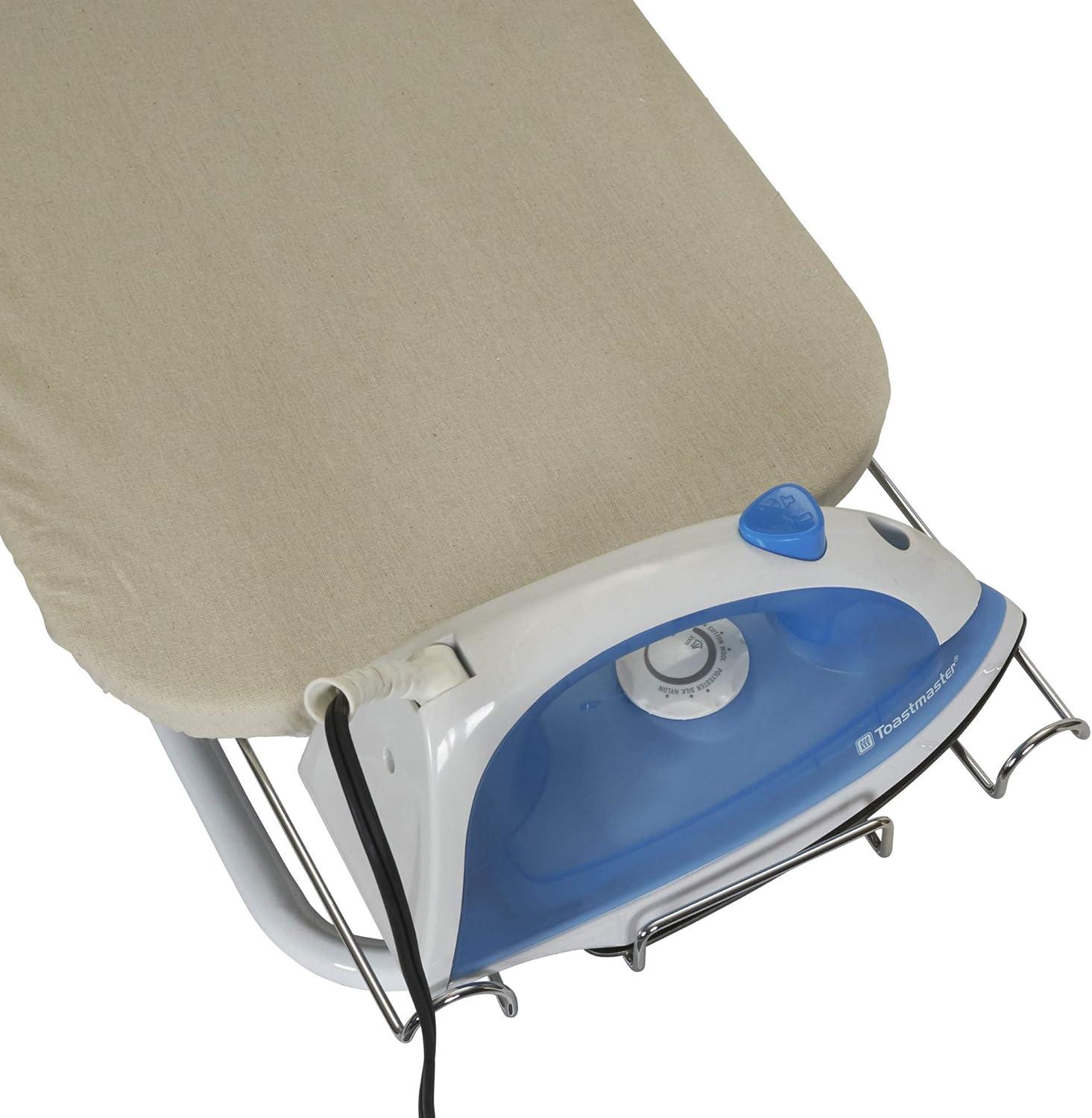 Household Essentials Portable Lightweight Tabletop Ironing Board with Retractable Iron Rest and 5mm Foam Pad