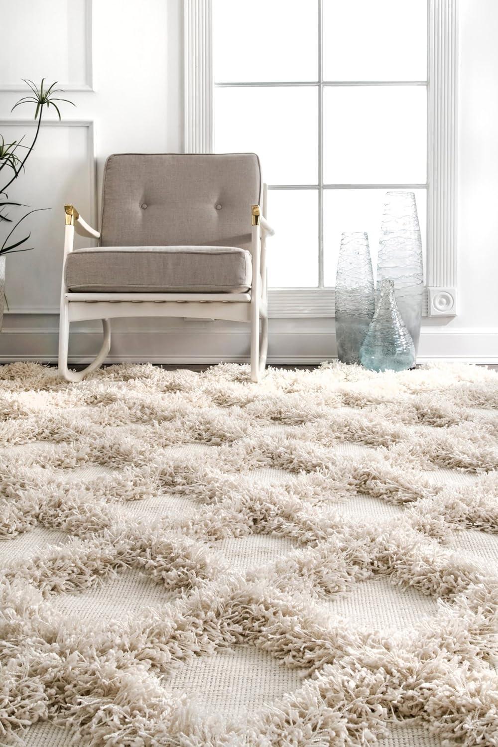 Nuloom Francene Diamond Trellis Shag Area Rug