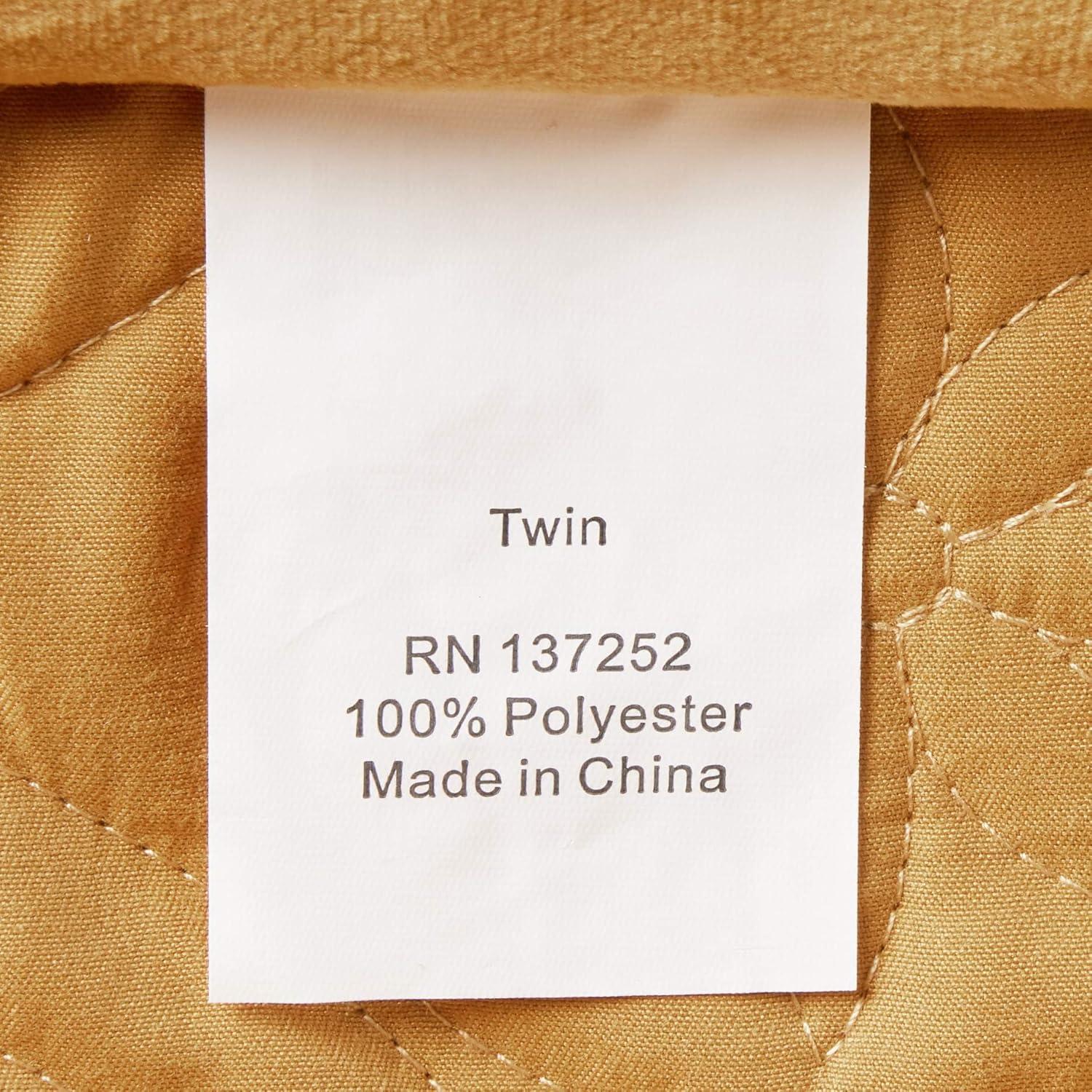 Tribeca Living Capri Velvet Quilt Set