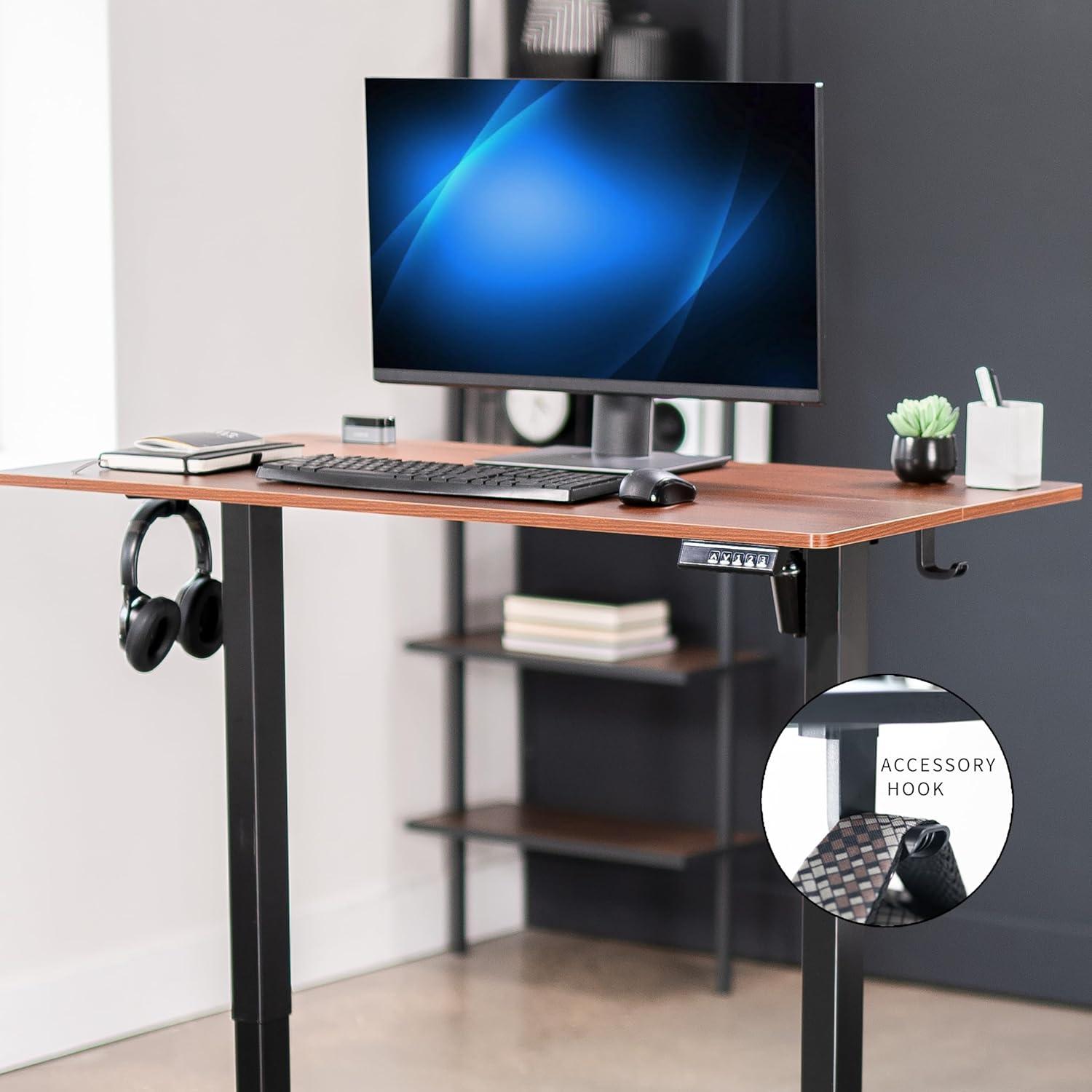 VIVO Electric 44"x 24" Sit Stand Desk, Height Adjustable Workstation (E144B series)