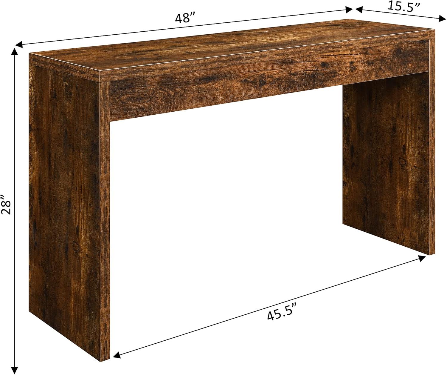 Convenience Concepts Northfield Hall Console Table/Desk, Barnwood