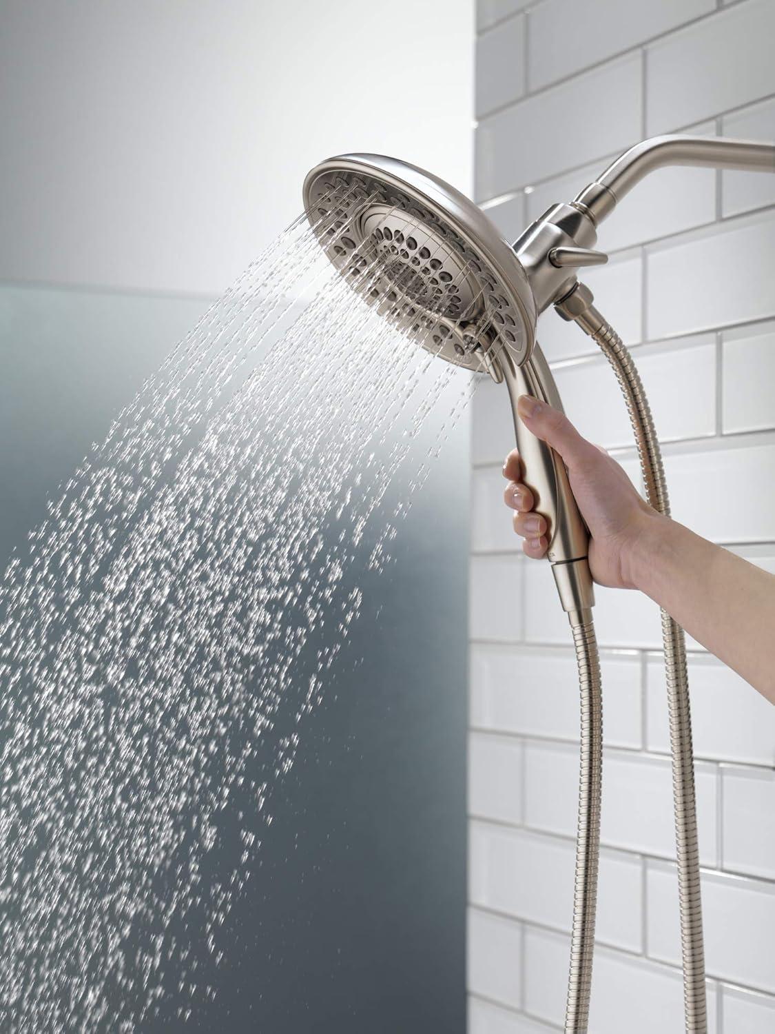 Stainless Steel Dual Handheld Multi-Head Shower System