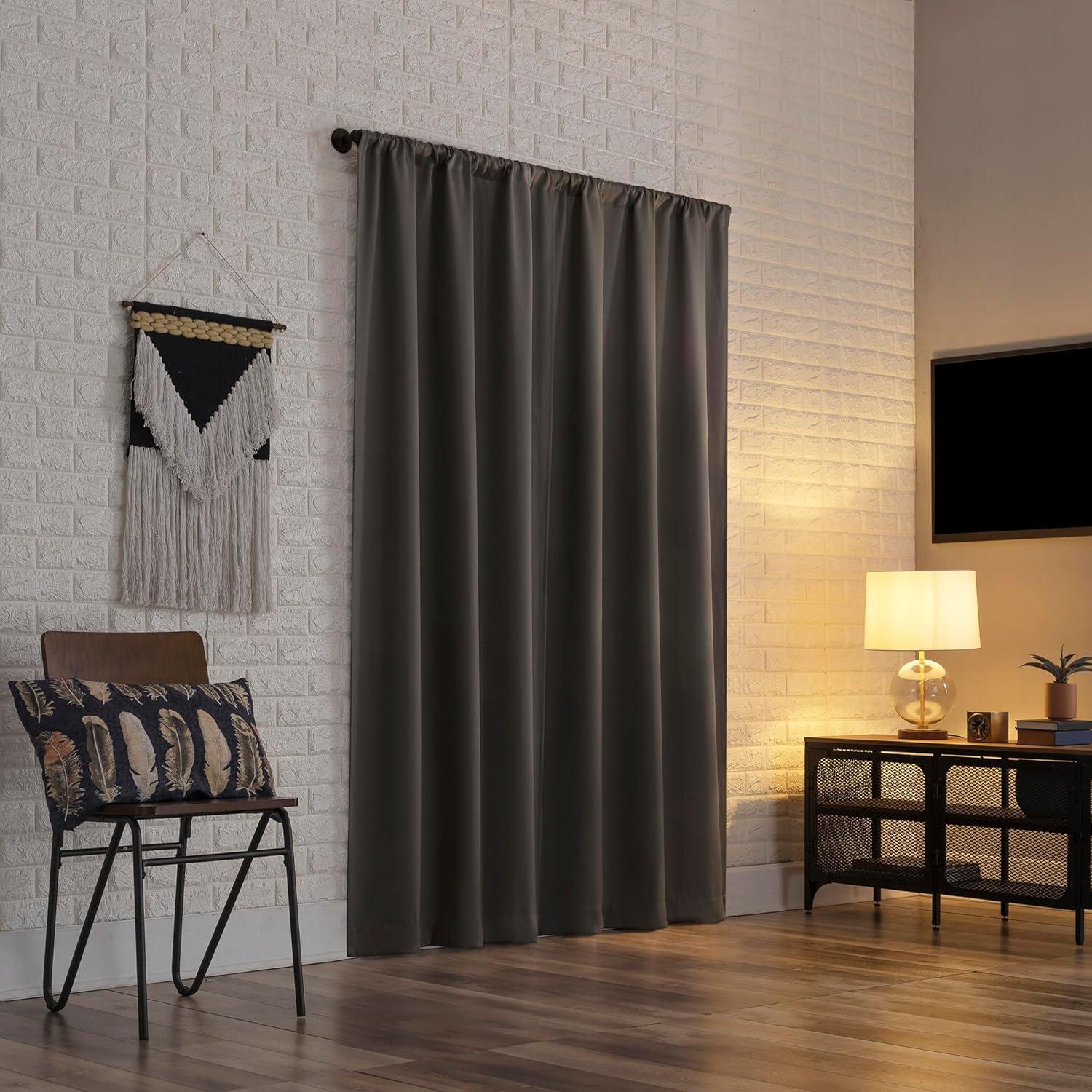 Sun Zero Blackout Bergen Rod Pocket Curtain Panel