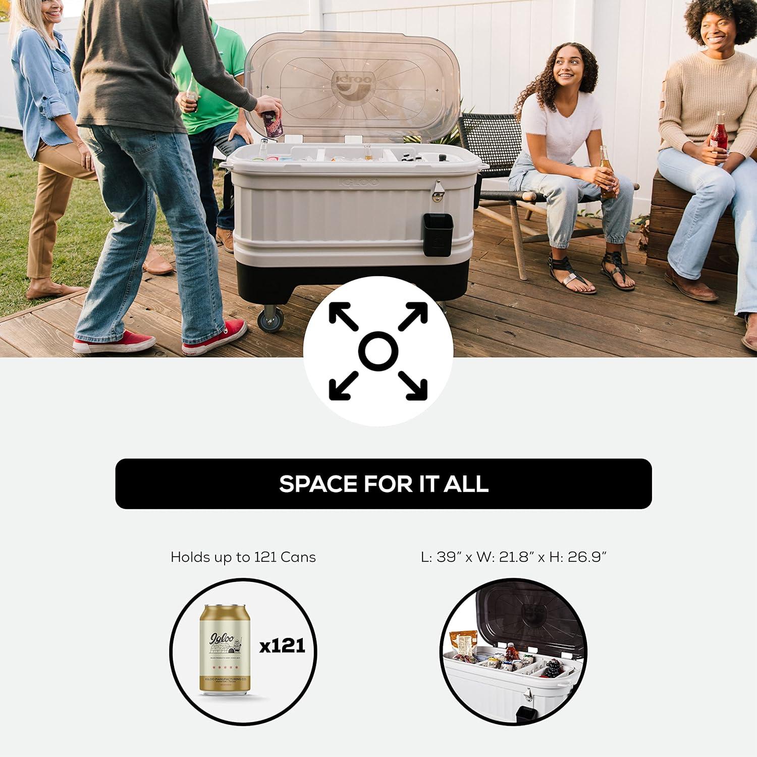 Igloo Party Bar 125qt Cooler - Gray