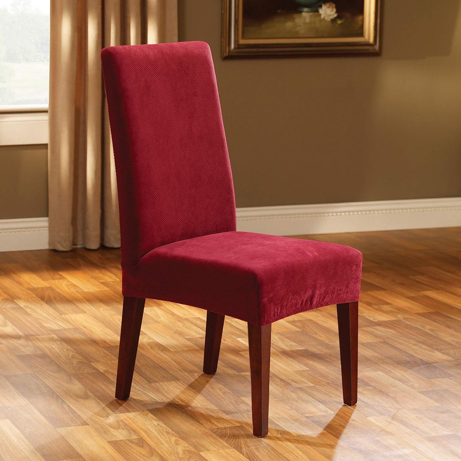 Sure Fit Stretch Pique Box Cushion Dining Chair Slipcover