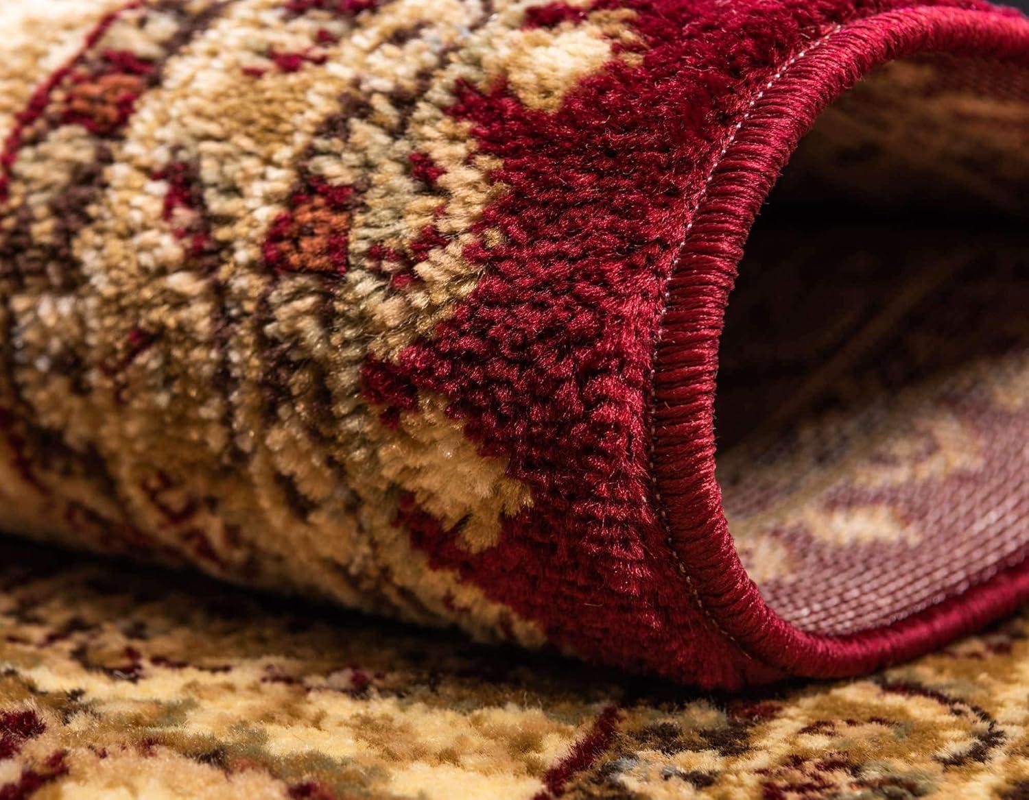 Unique Loom Voyage Collection Area Rug - St. Louis (2' 2" x 3' 1" Rectangle Red/Gold)