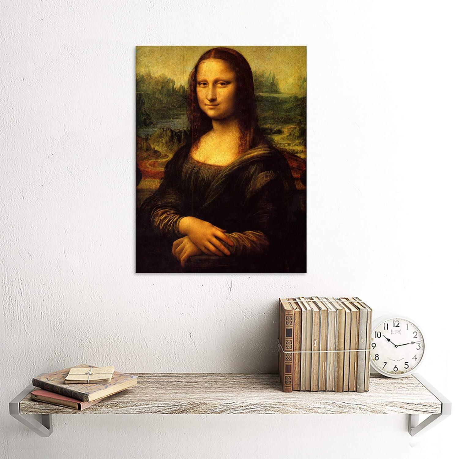 Old Master Painting Leonardo Da Vinci Mona Lisa La Gioconda Reproduction Print Unframed Wall Art Print Poster Home Decor