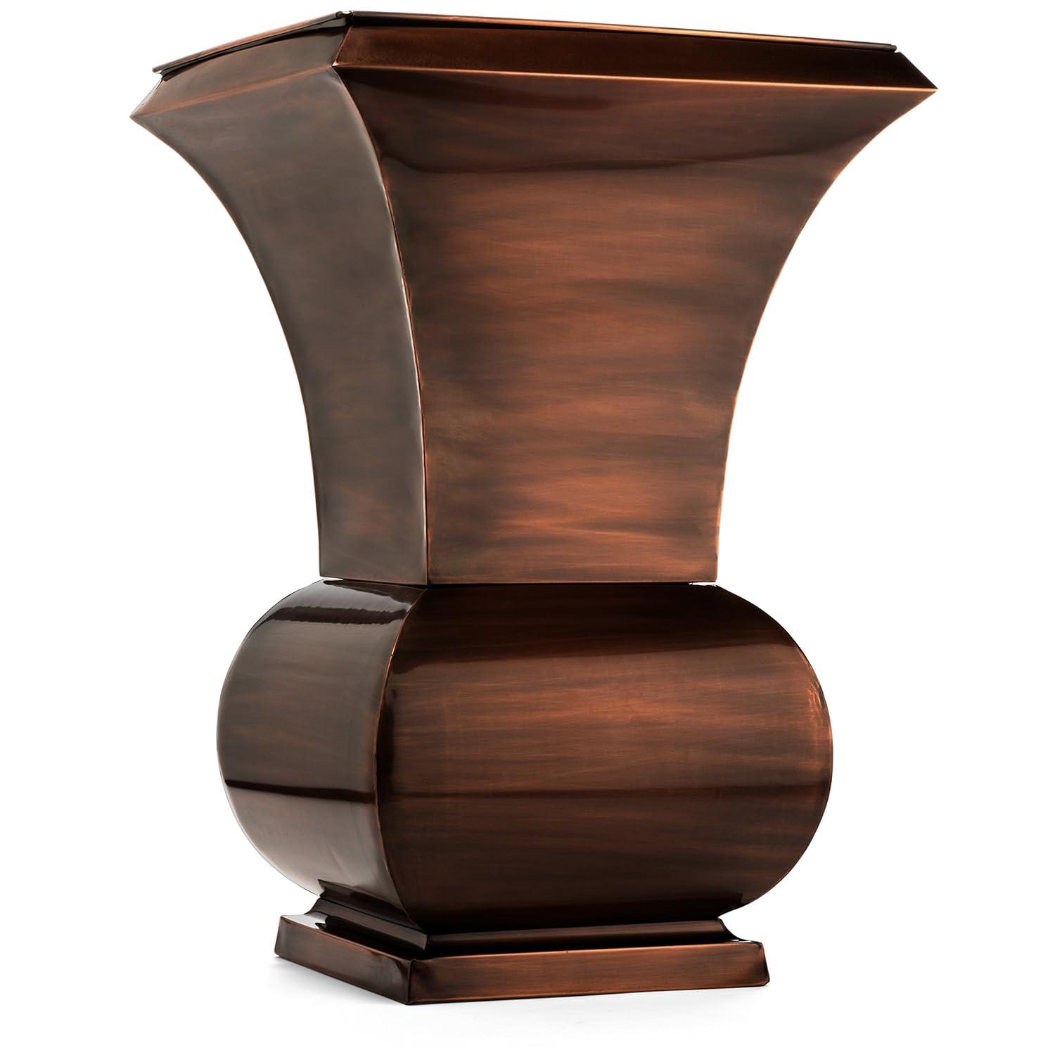 H Potter Tall Planter Large Outdoor Copper Decorative Planters Indoor Flower Garden Urn