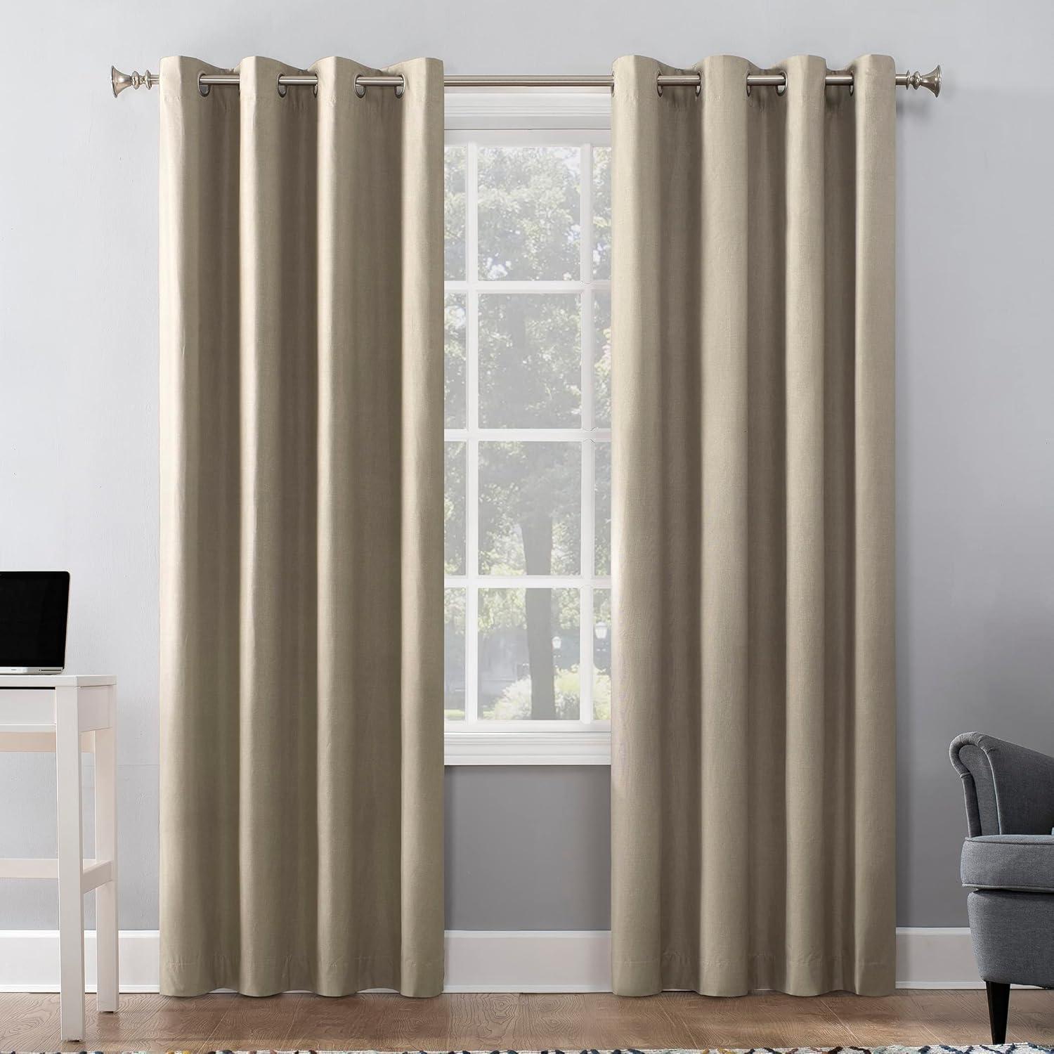 Sun Zero Cameron Thermal Insulated 100% Blackout Grommet Curtain Panel