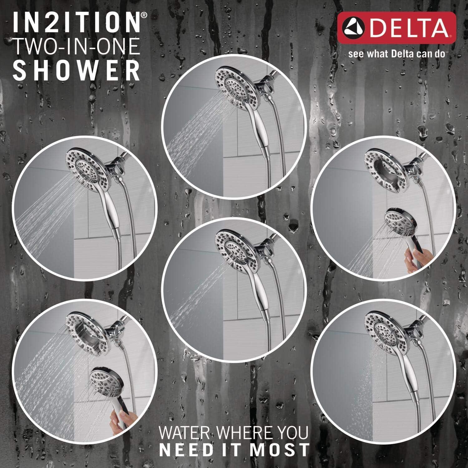 Arvo Single-Function Shower Faucet Set, Shower Trim Kit with In2ition Dual Shower Head and Valve