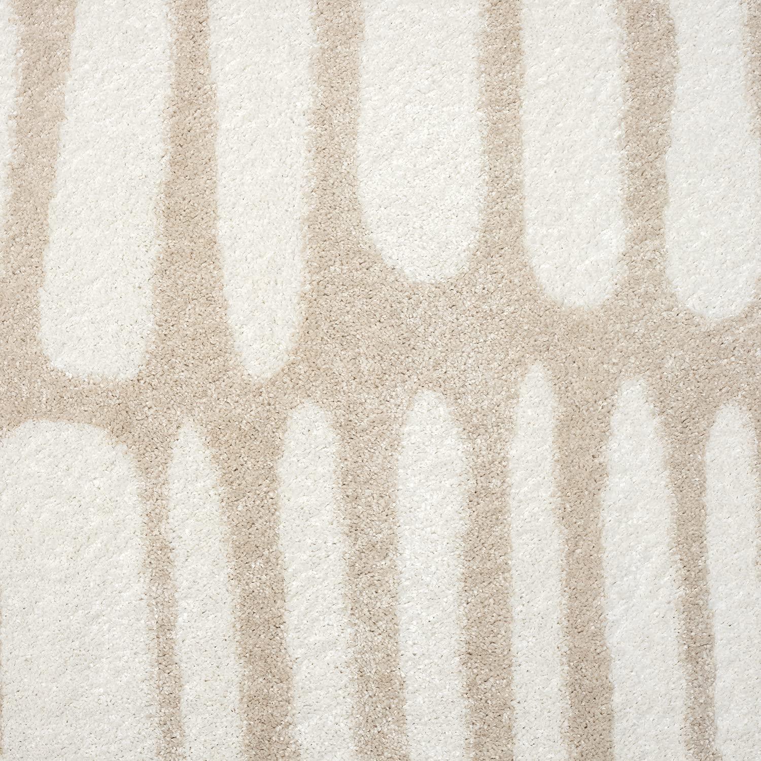 Abani Rugs Nuevo Beige Arch Pattern Knot Area Rug 4' x 6' - Cream