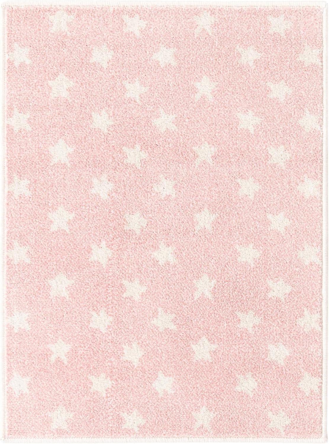 Unique Loom Whimsy Kids Stars Indoor Woven Area Rug