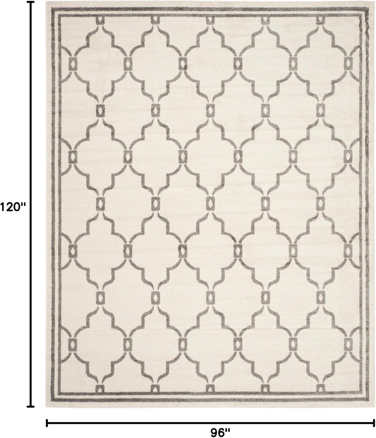 Amherst AMT414 Power Loomed Indoor Area Rug - Ivory/Grey - 8'x10' - Safavieh
