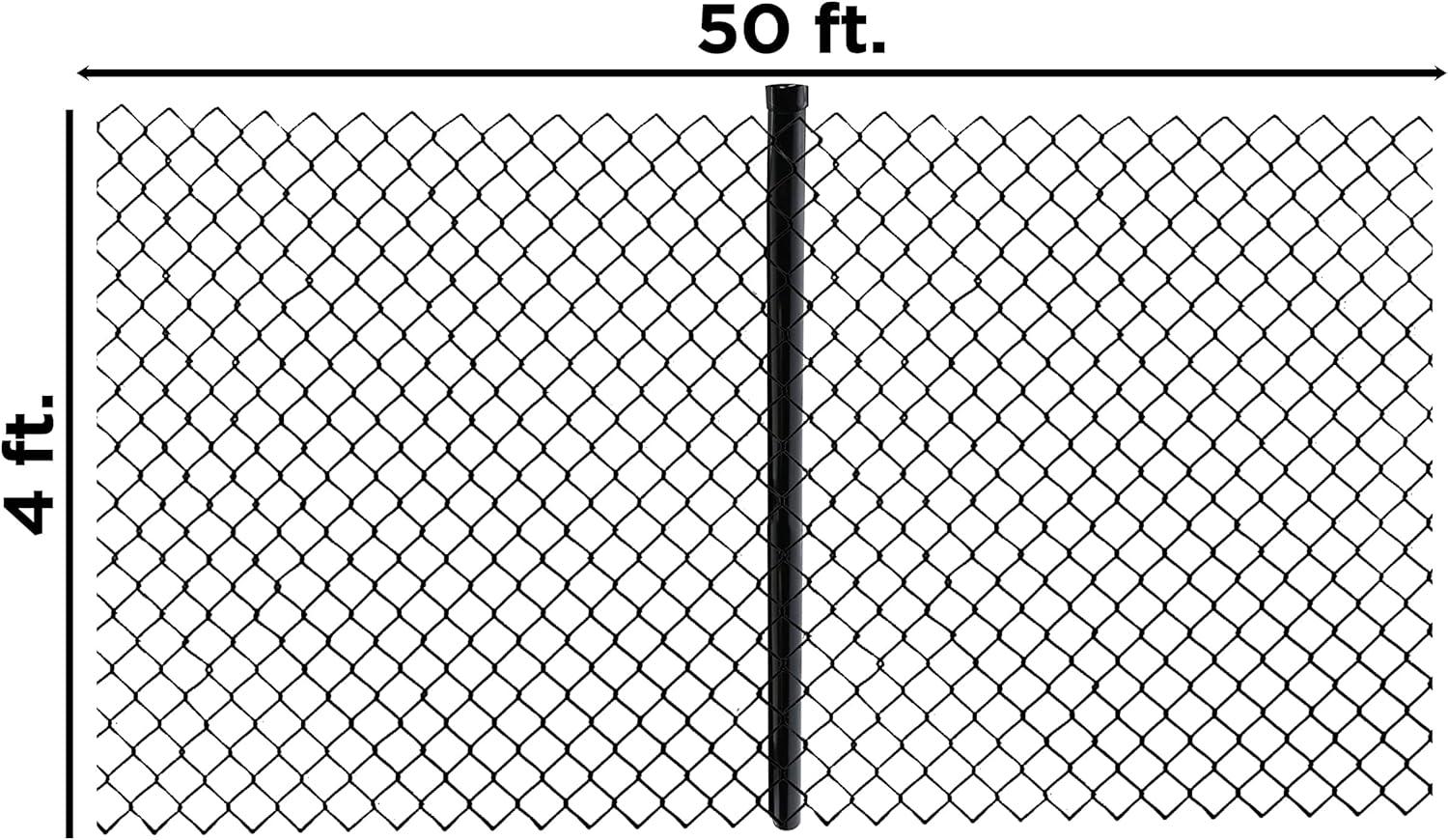 ALEKO Galvanized Steel Chain Link Fence - Complete Kit