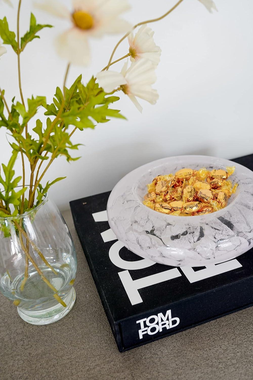 Italian Blown Glass Dish — by Alice Lane Home Collection — Soft Pink — Colorful Vintage Glass Jewelry Dish — Home Decor, Living Room, Kitchen