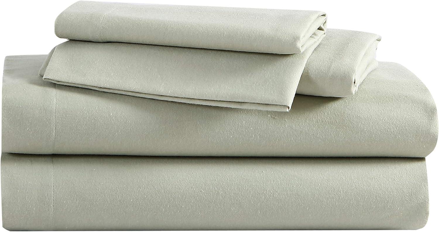 Eddie Bauer Solid Cotton Flannel Sheet Sets