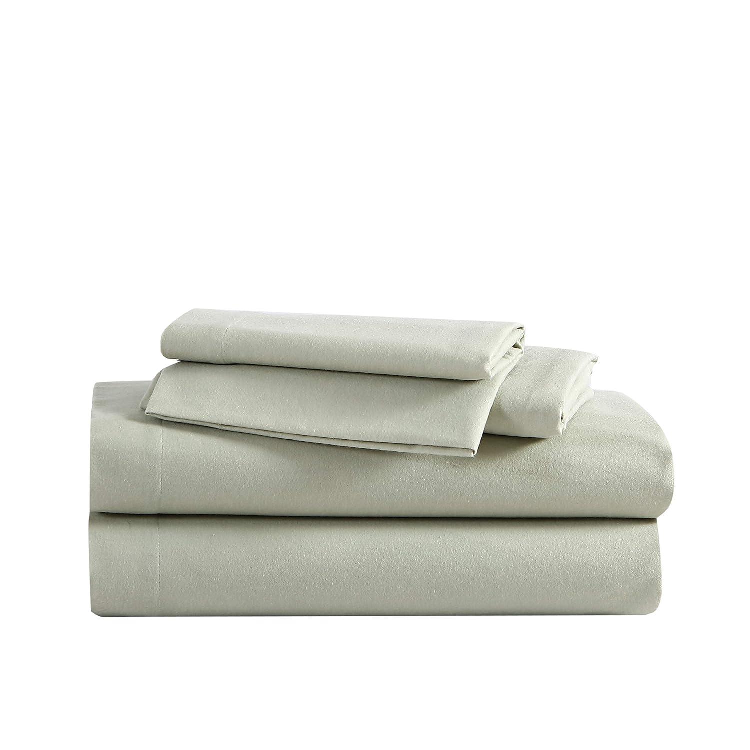 Eddie Bauer Solid Cotton Flannel Sheet Sets