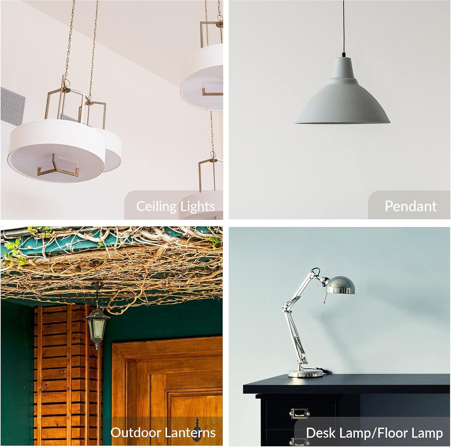 Simba Lighting LED A19 ETL Listed 9W 60W-75W Equivalent Dimmable Bulbs 120V E26 Base 5000K Daylight 6-Pack