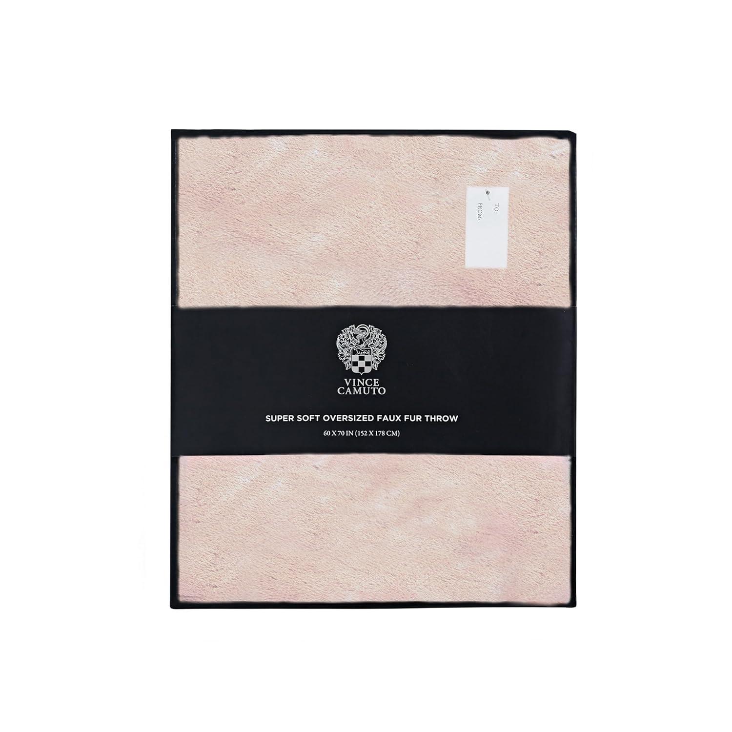 Vince Camuto Vince Camuto Faux Rabbit Fur Gift Boxed Throw