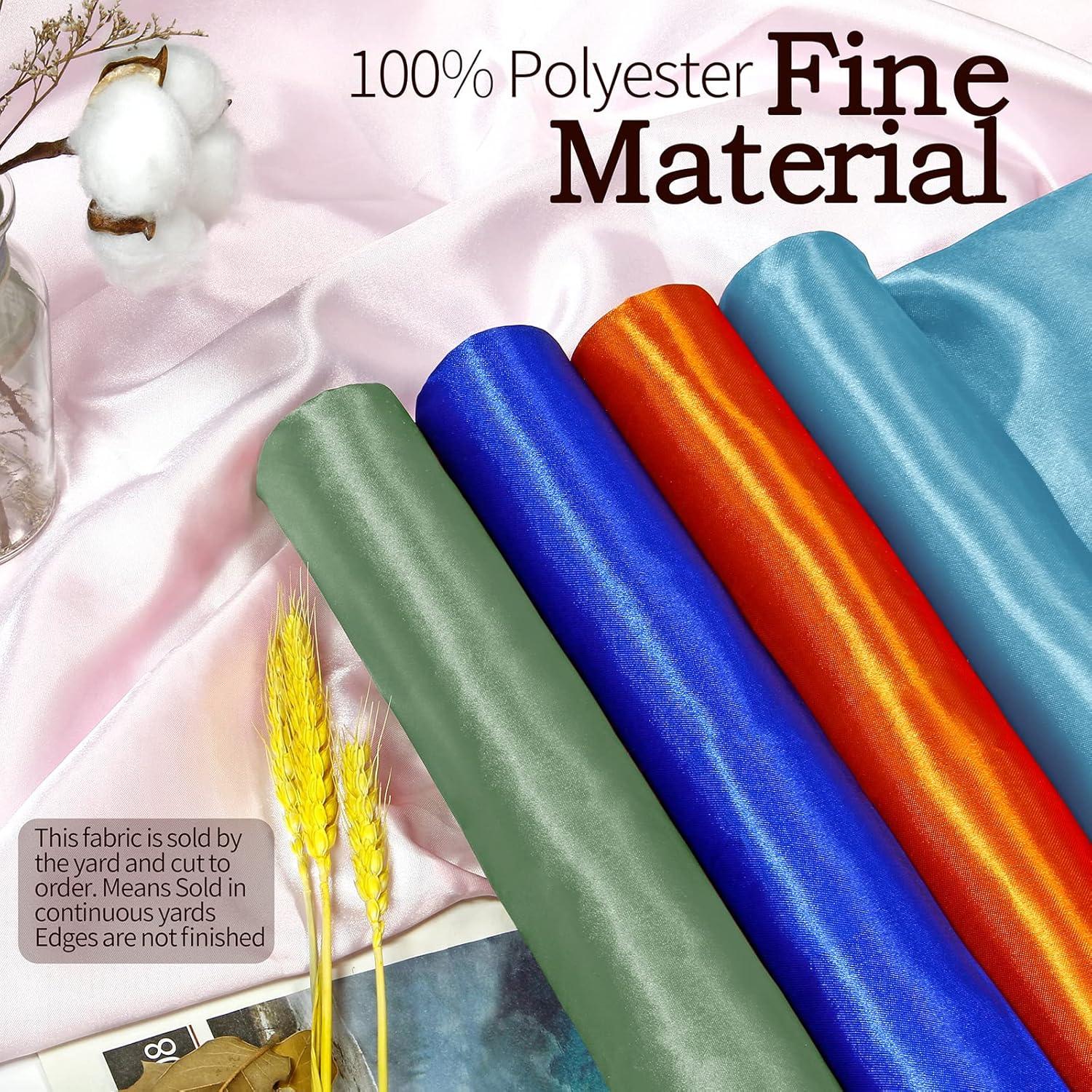 Crepe Back Satin Bridal Fabric Drapery Soft 60" Inches By the Yard (Hunter Green)