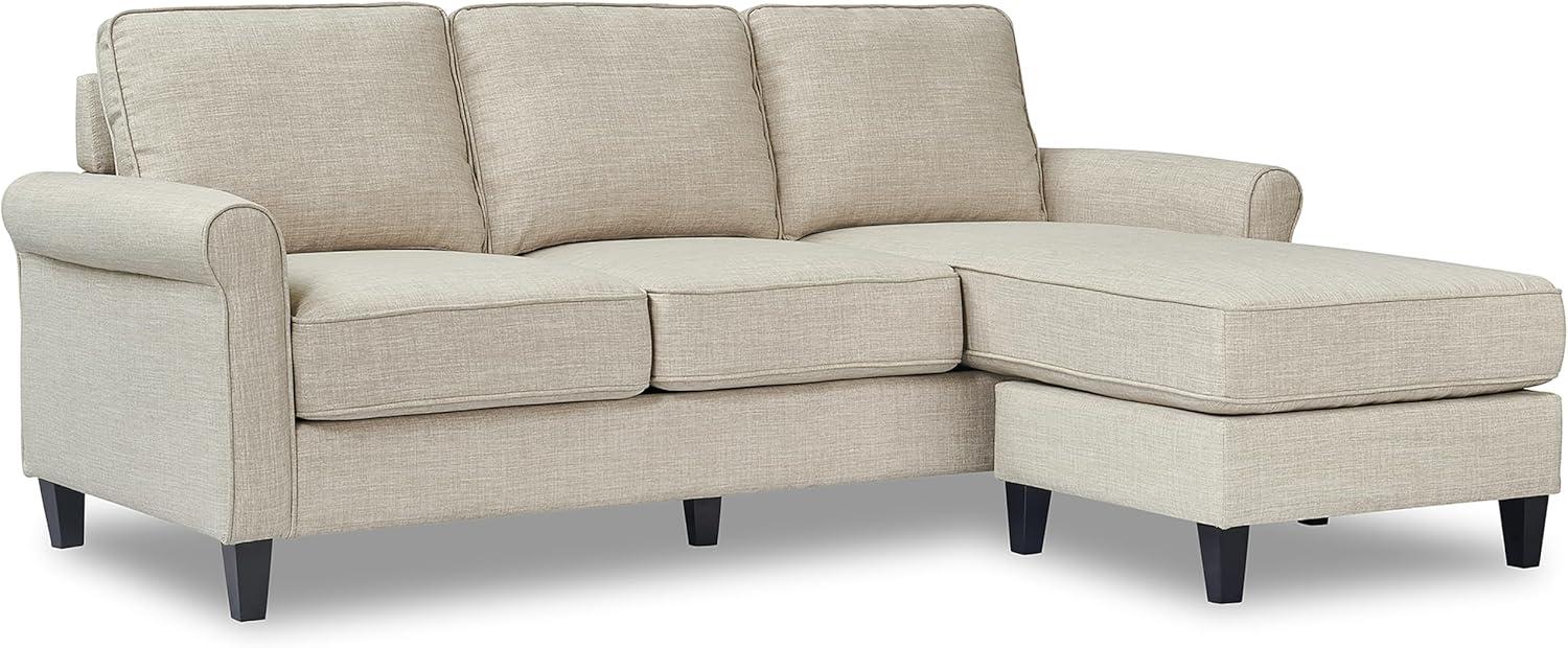 Serta Harmon Upholstered Reversible Sectional Sofa and Chaise