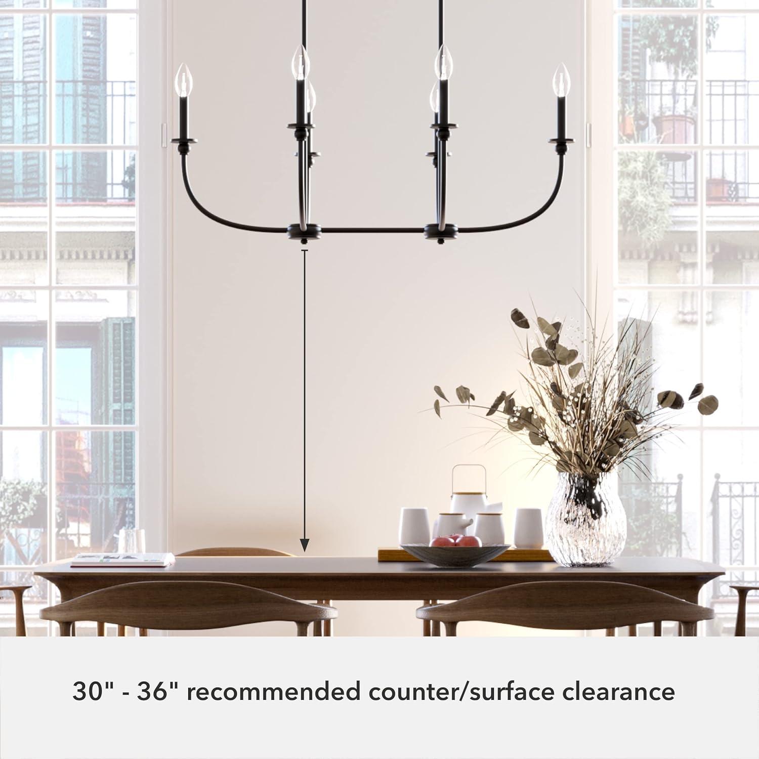 Hunter Southcrest 6 Light Linear Chandelier Ceiling Light Fixture