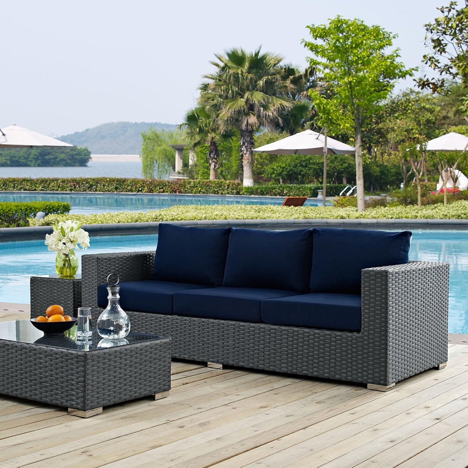 Modway Stopover Outdoor Patio Sunbrella Sofa