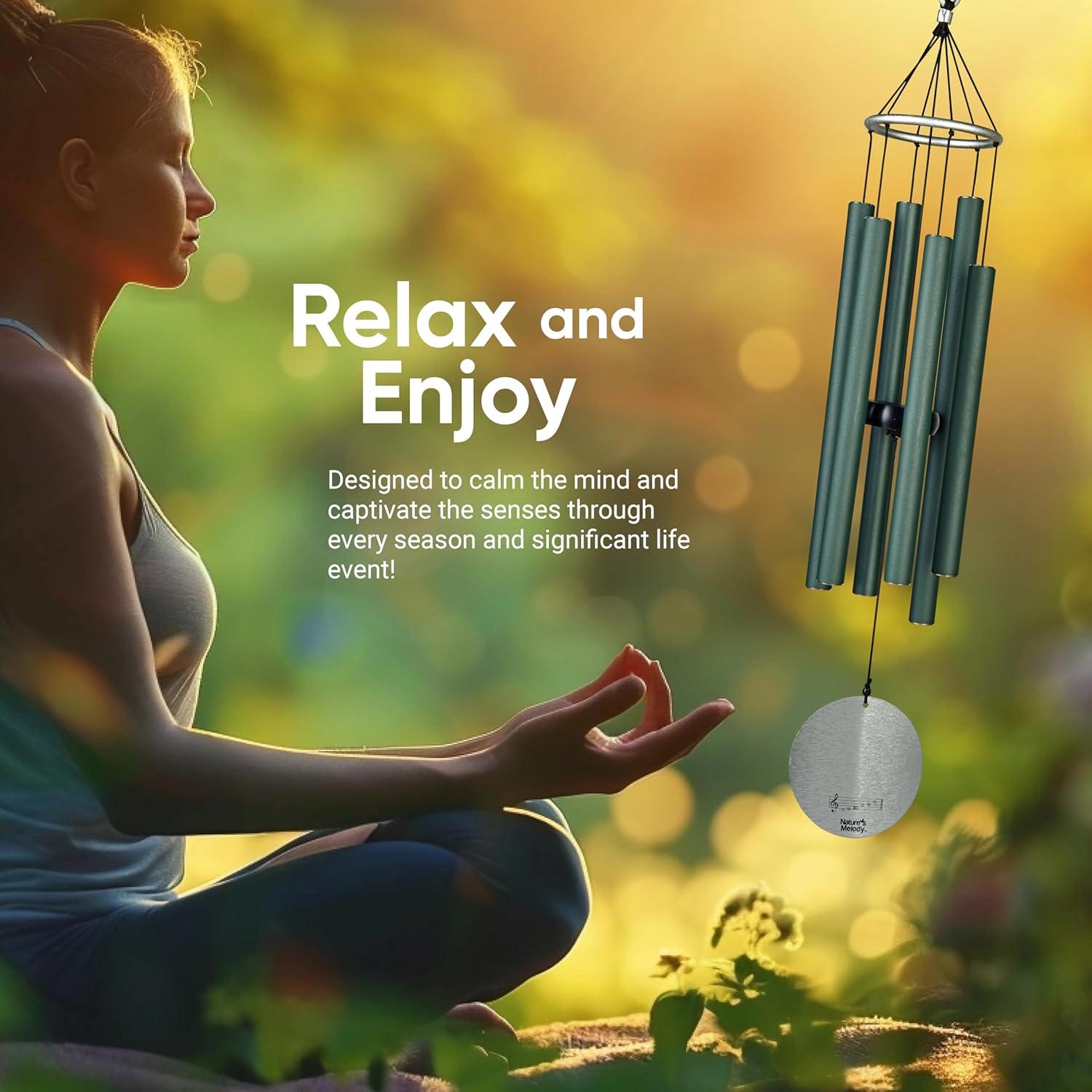 Nature's Melody Nature's Melody Tuned 6-Tube Outdoor Wind Chimes