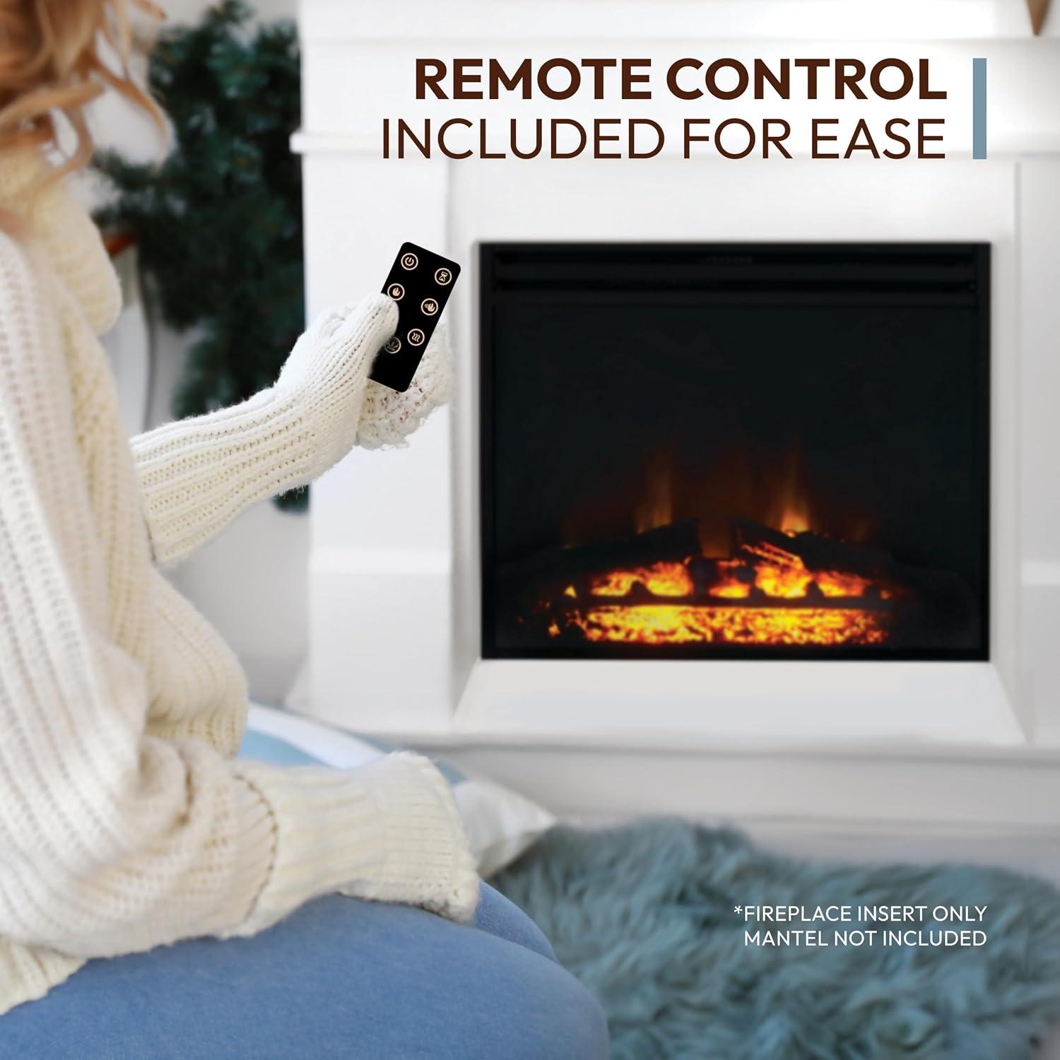 Cambridge Cambridge 5118 BTU Freestanding Electric Fireplace Heater Insert for Vacant Chimney Fireplace