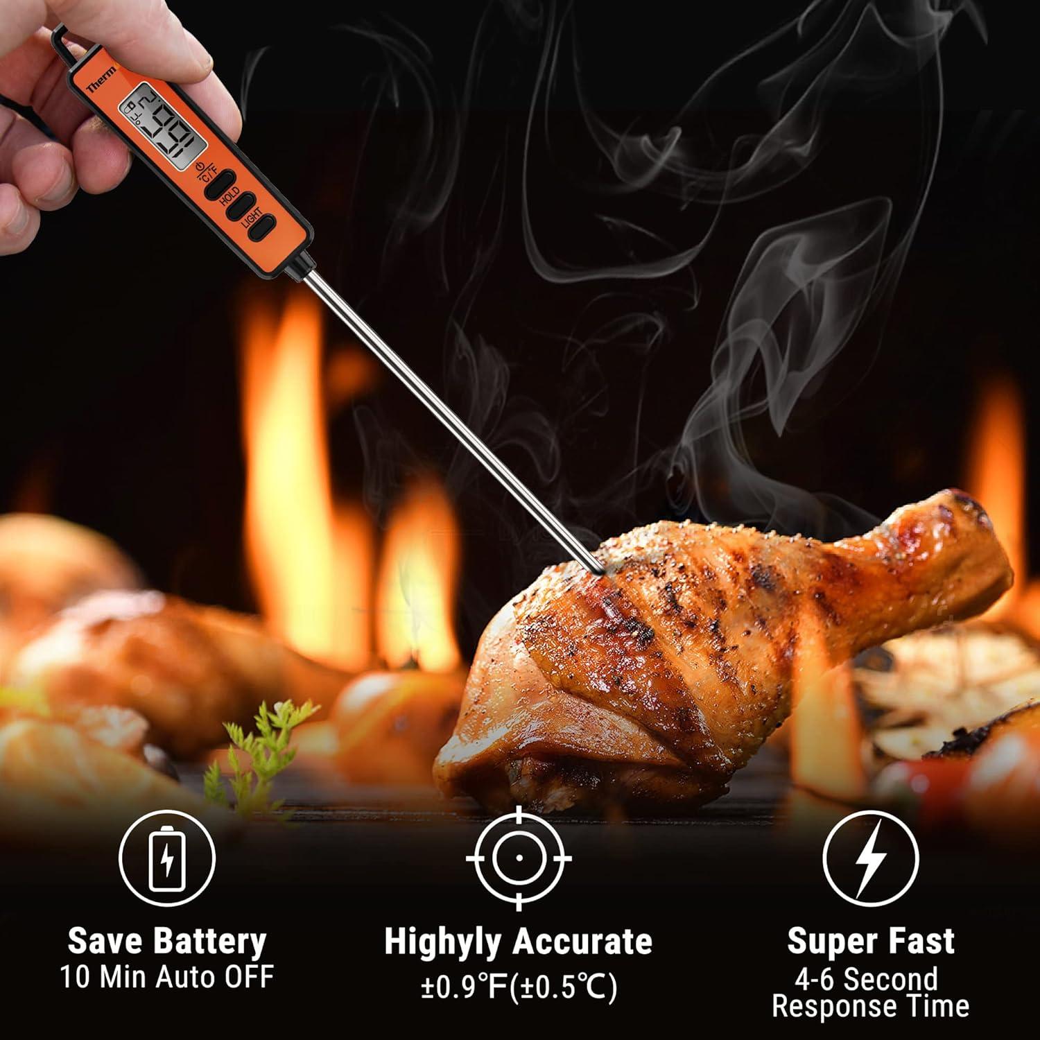 ThermoPro Digital Meat Thermometer with Long Stainless Steel Probe