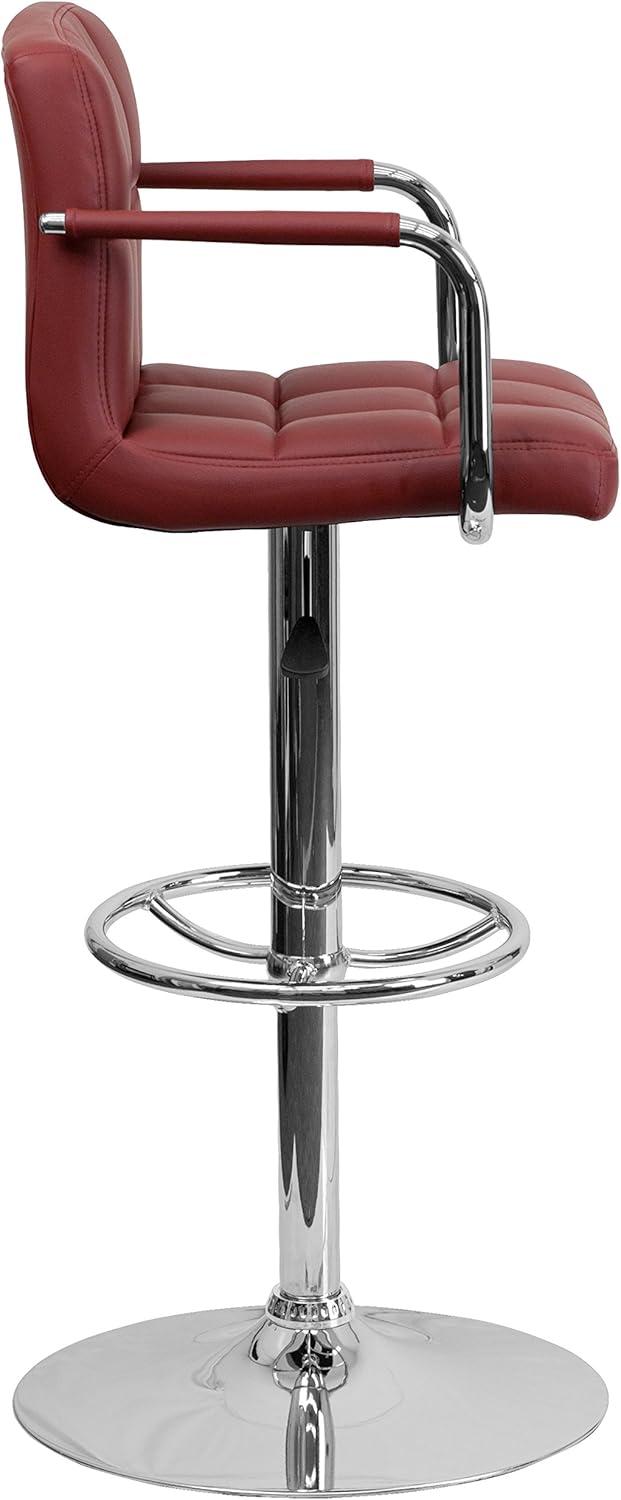 Murphy Adjustable Height Swivel Bar Stool with Cushion