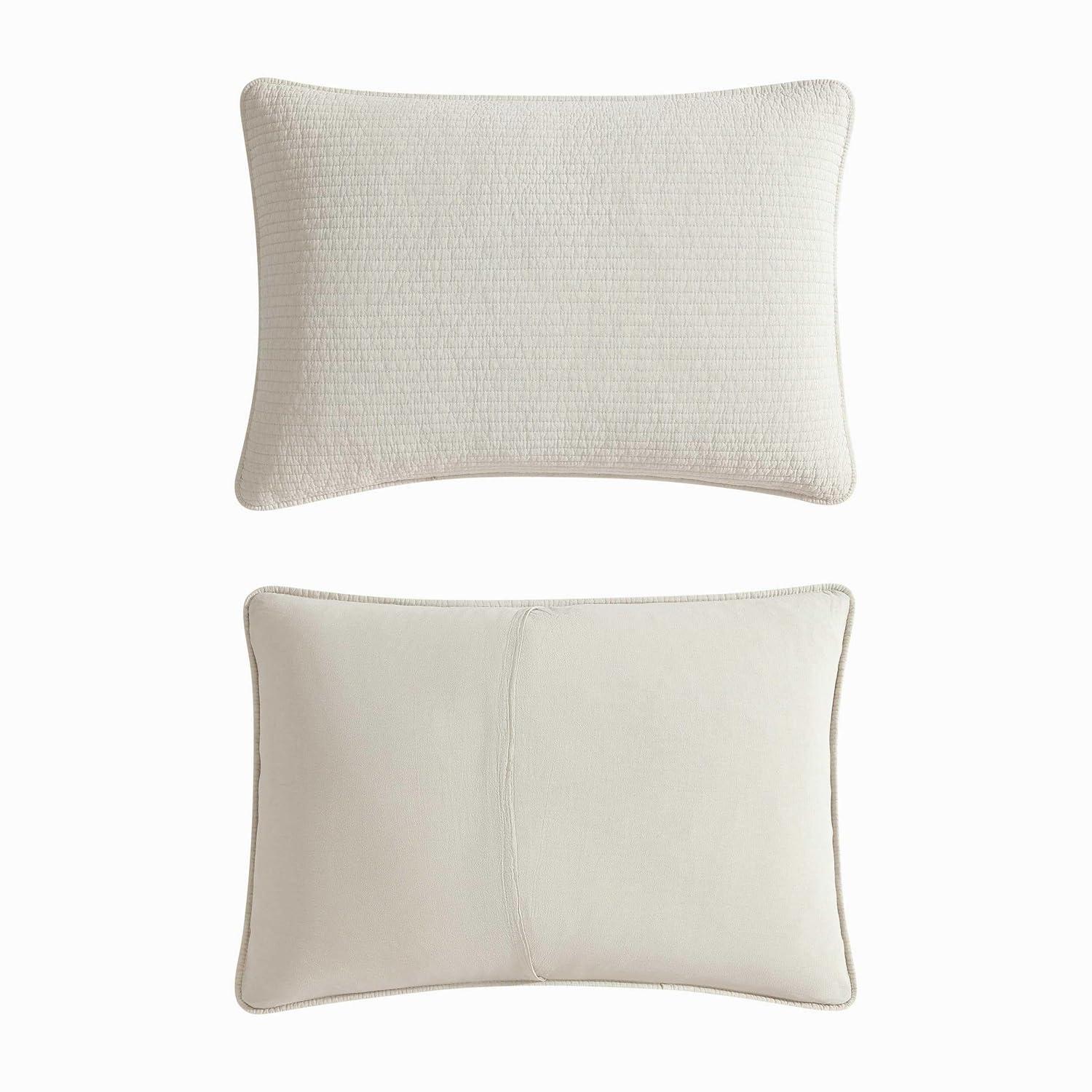 Nautica Bayport Nautica Seashore Stitch Solid Cotton Quilt Set