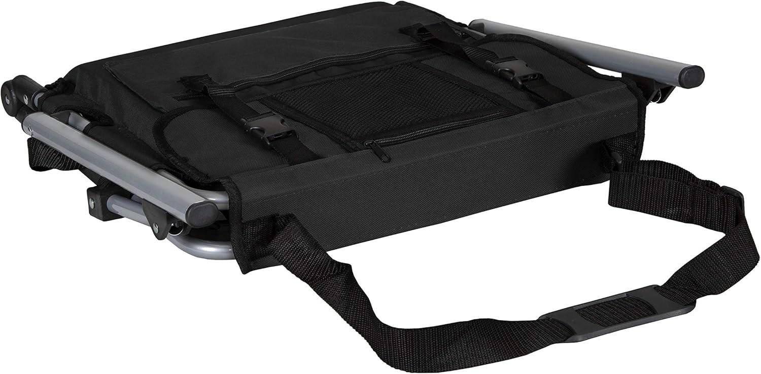 Stansport Folding Stadium Seat With Arms Black/Ten