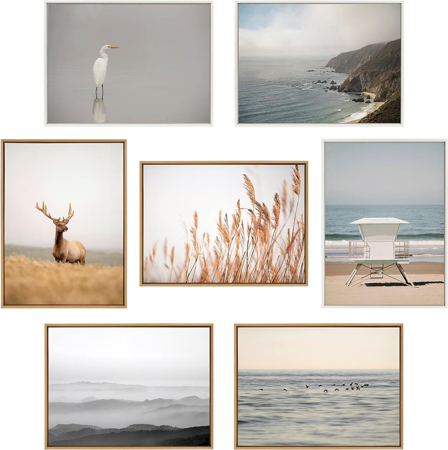 Sylvie Surf Shack Framed Canvas by Crystal Lynn Collins White - Kate & Laurel All Things Decor