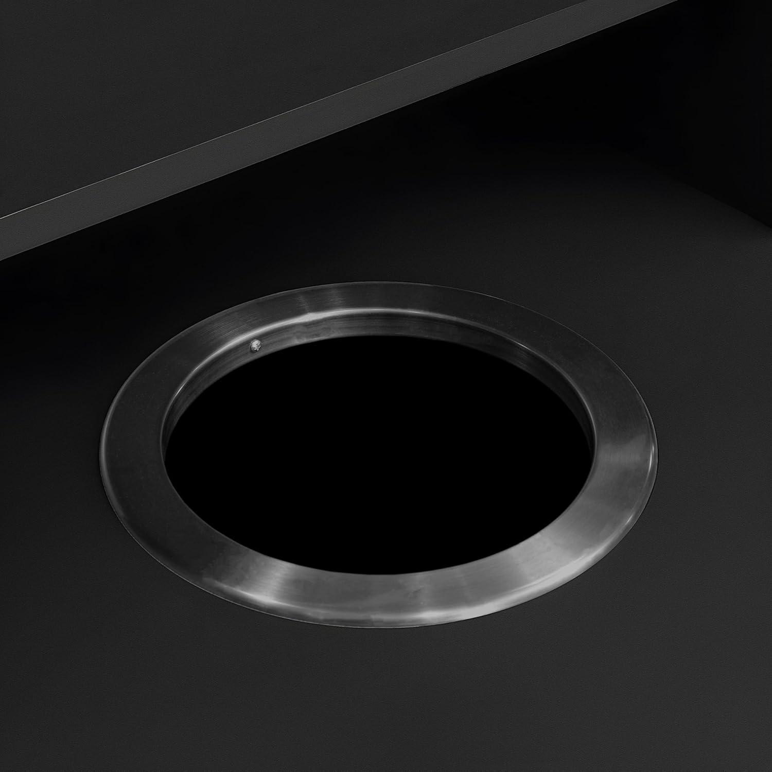 Flash Furniture Commercial Grade Tray Top Trash Enclosure With Drop Hole