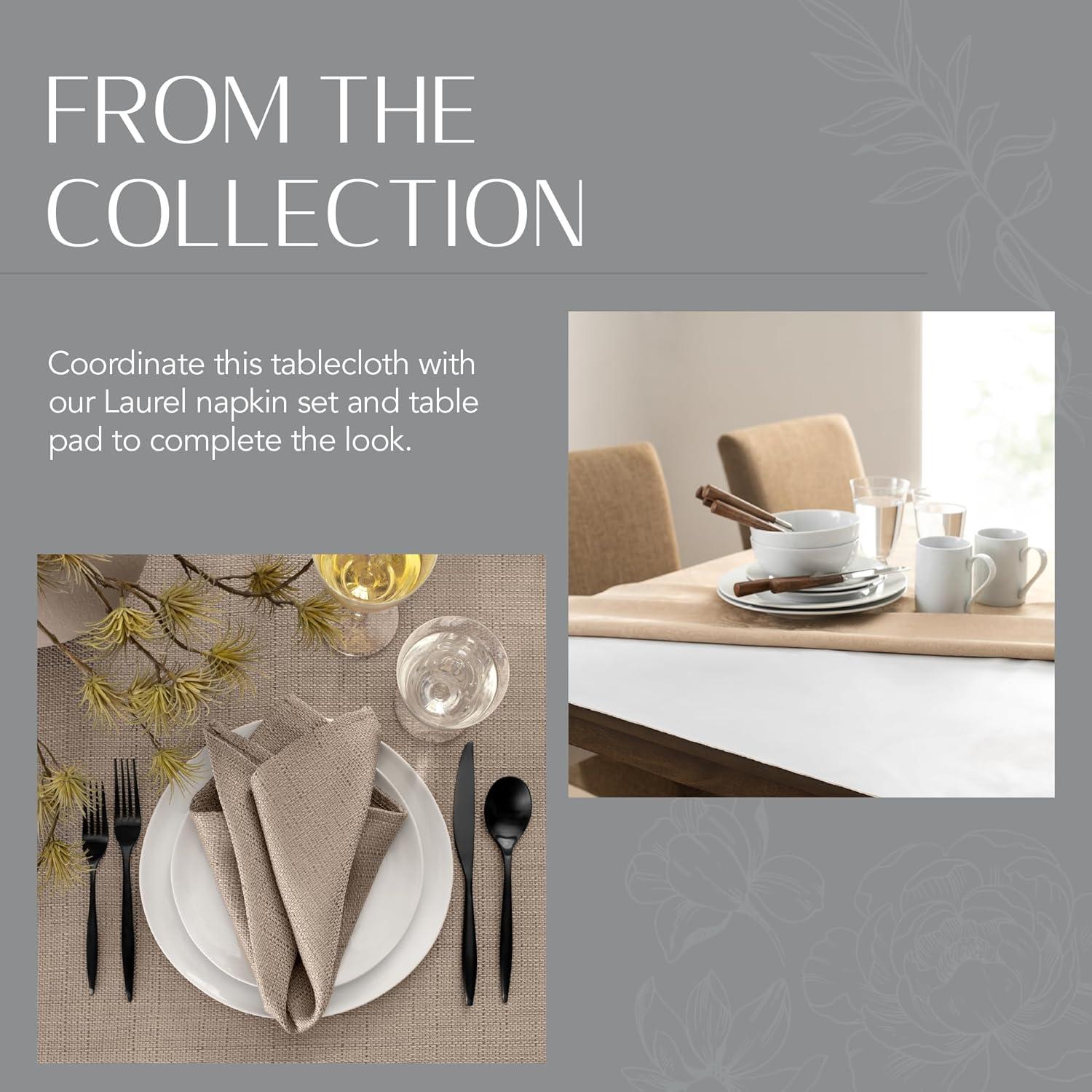 Latitude Run® Avo Solid Texture Water And Stain Resistant Round Tablecloth