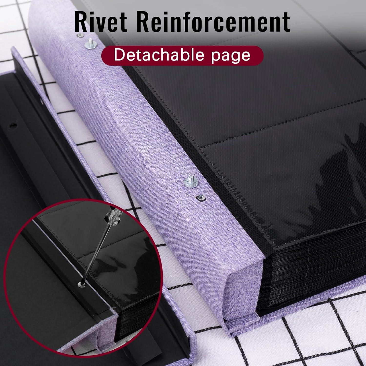 Linen Photo Album 4x6 Large Capacity 1000 Pockets Pictures Fabric Cover Books Albums Wedding School Family Anniversary Baby Memory Engagement Travel Albums(Black, 1000 Pockets)