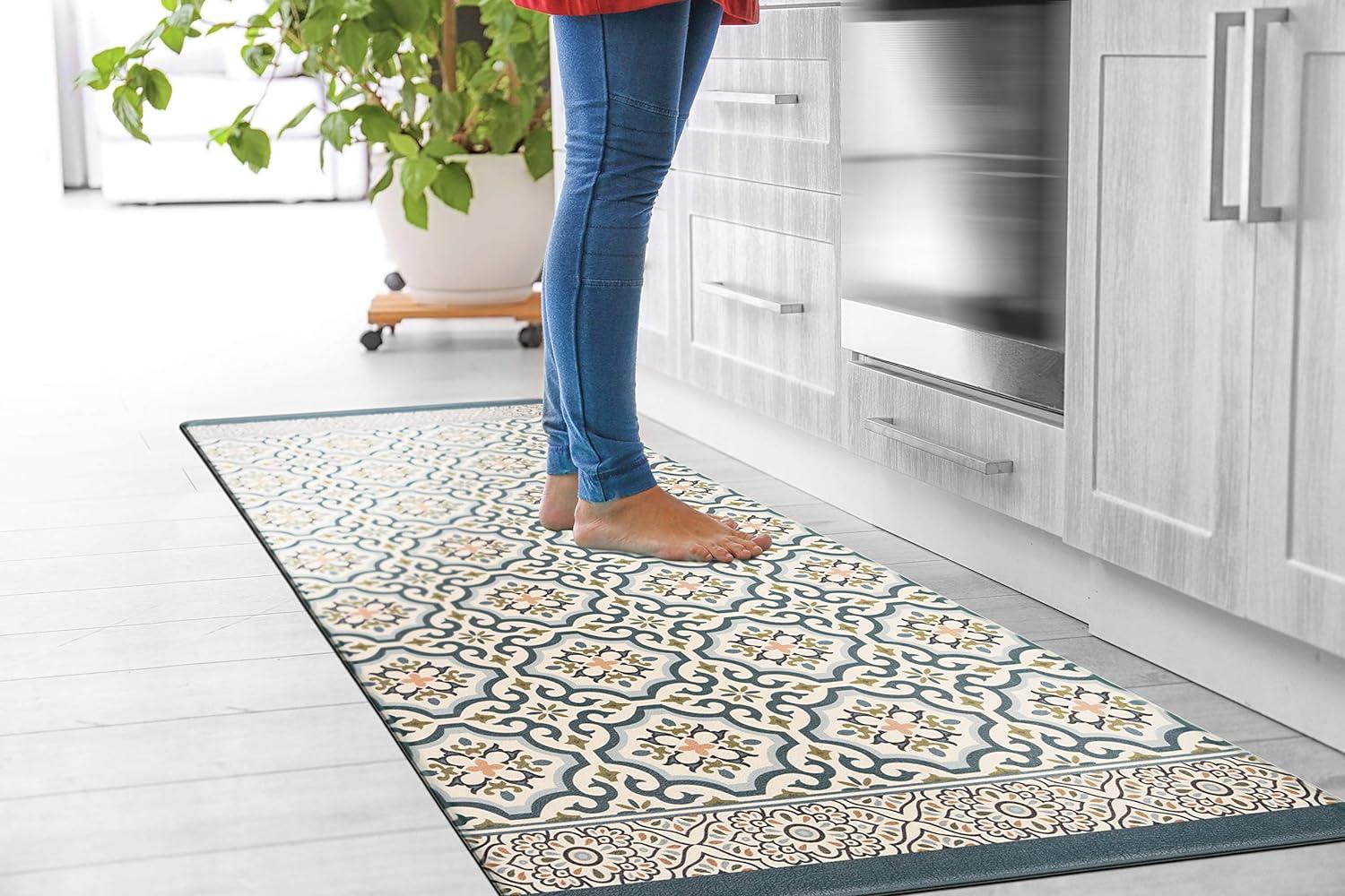 World Rug Gallery Kitchen Durable Anti Fatigue Standing Mat