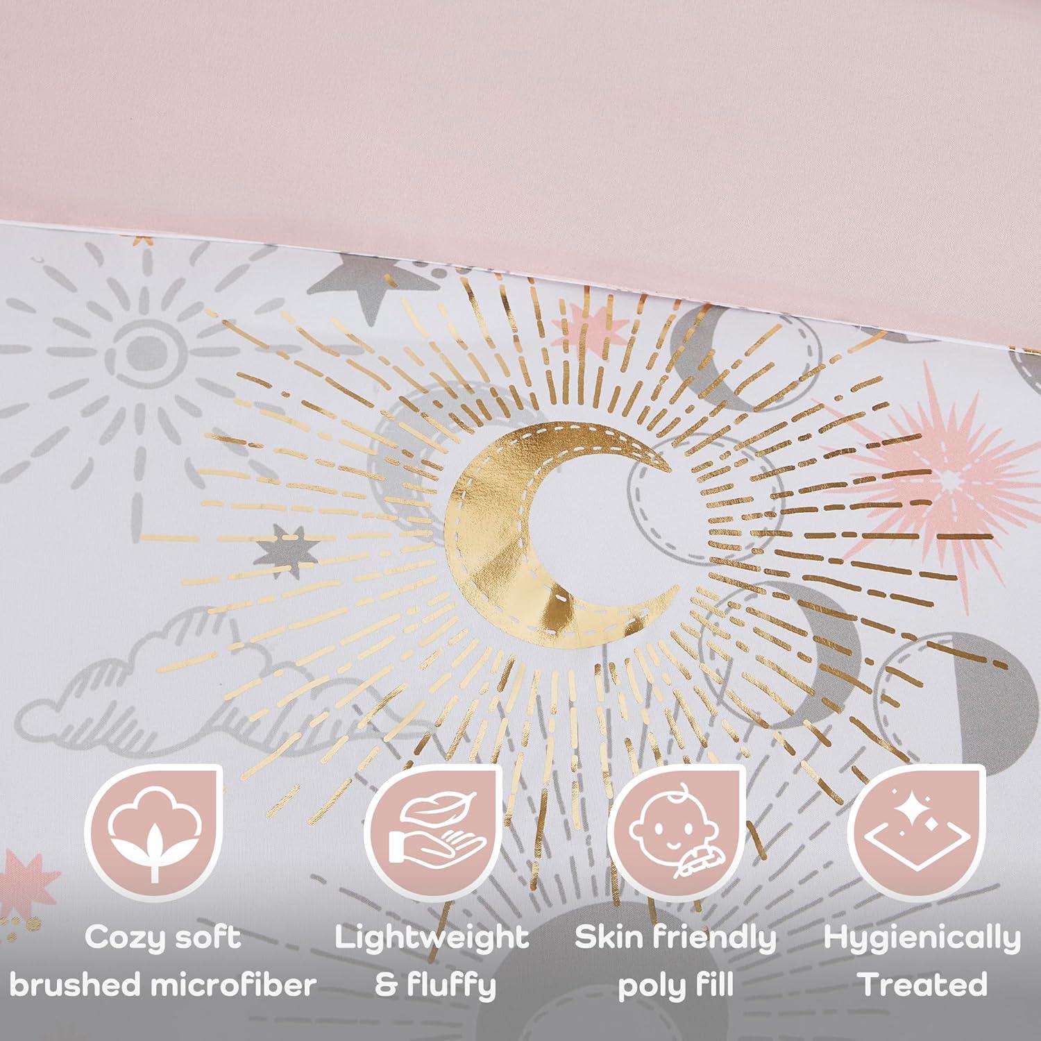 Intelligent Design Kids Celia Starry Sky Metallic Print Comforter Set