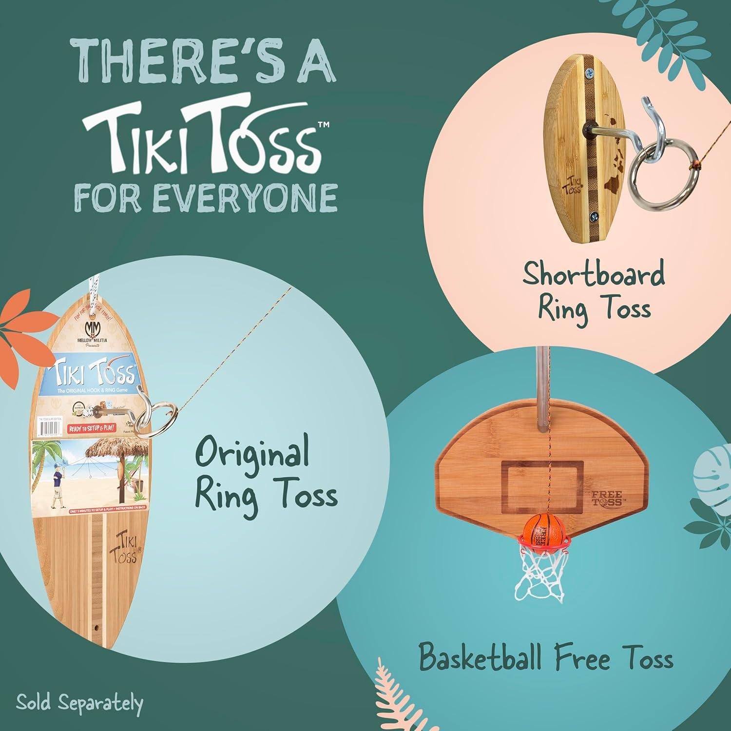 Wooden Ring Toss and Hook Game for Adults, Hooks Ring Tossing Game - Complete Set Hook and Ring Game with Wood Scorekeeper, Easy Set Up 2 Player Toss Ring and Hook Game - Kids Tabletop Ring Toss