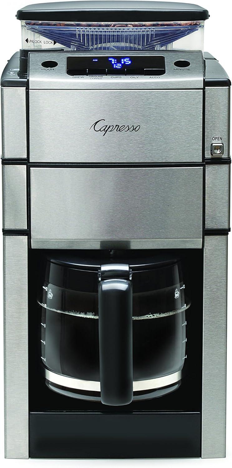 Capresso Team Pro Plus 12-Cup Coffee Maker with Glass Carafe