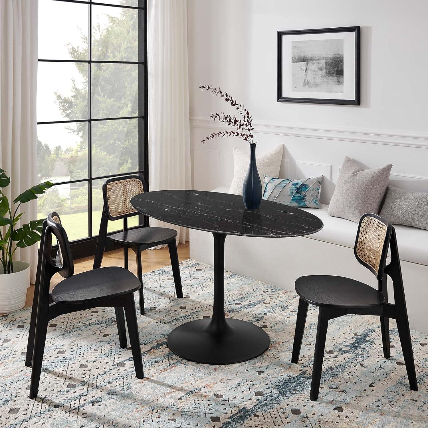 Modway Modway Lippa Oval Artificial Marble Dining Table