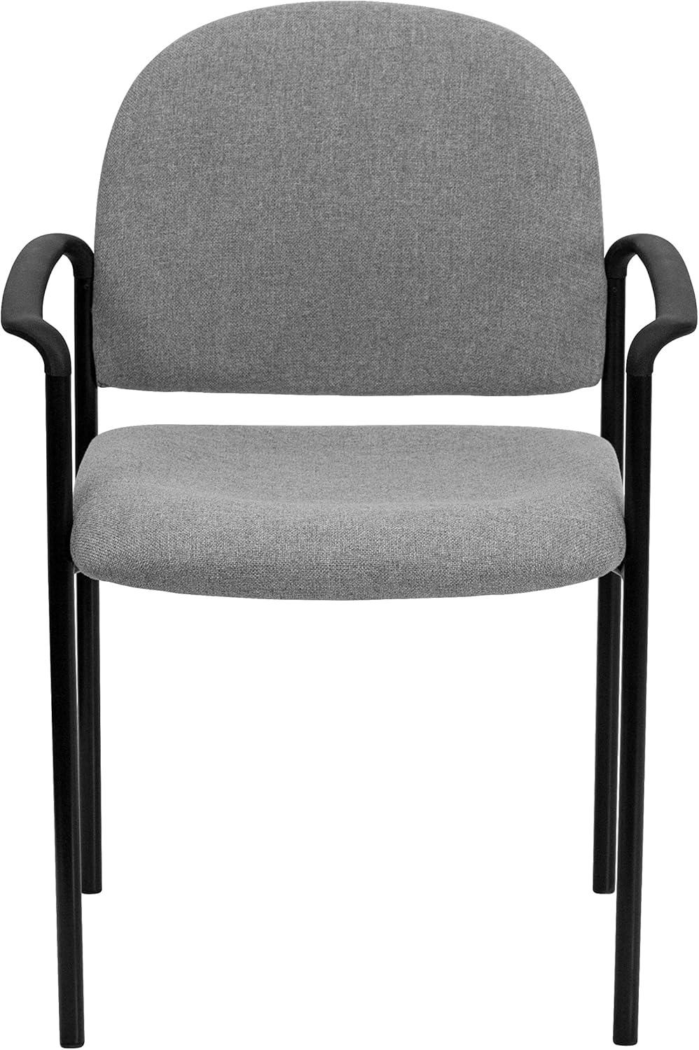 Prather Stackable Steel Ergonomic Side Reception Chair by Flash Furniture