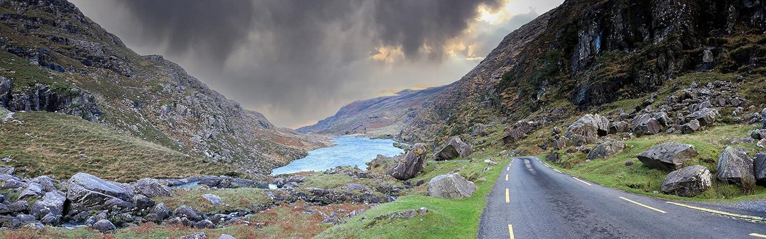 Ireland Touring Map with Scenic Routes and City Maps
