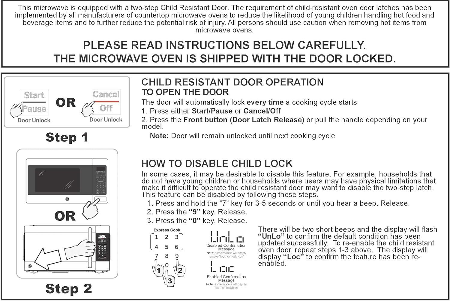 GE 0.7 Cu. Ft. Capacity Countertop Microwave Oven