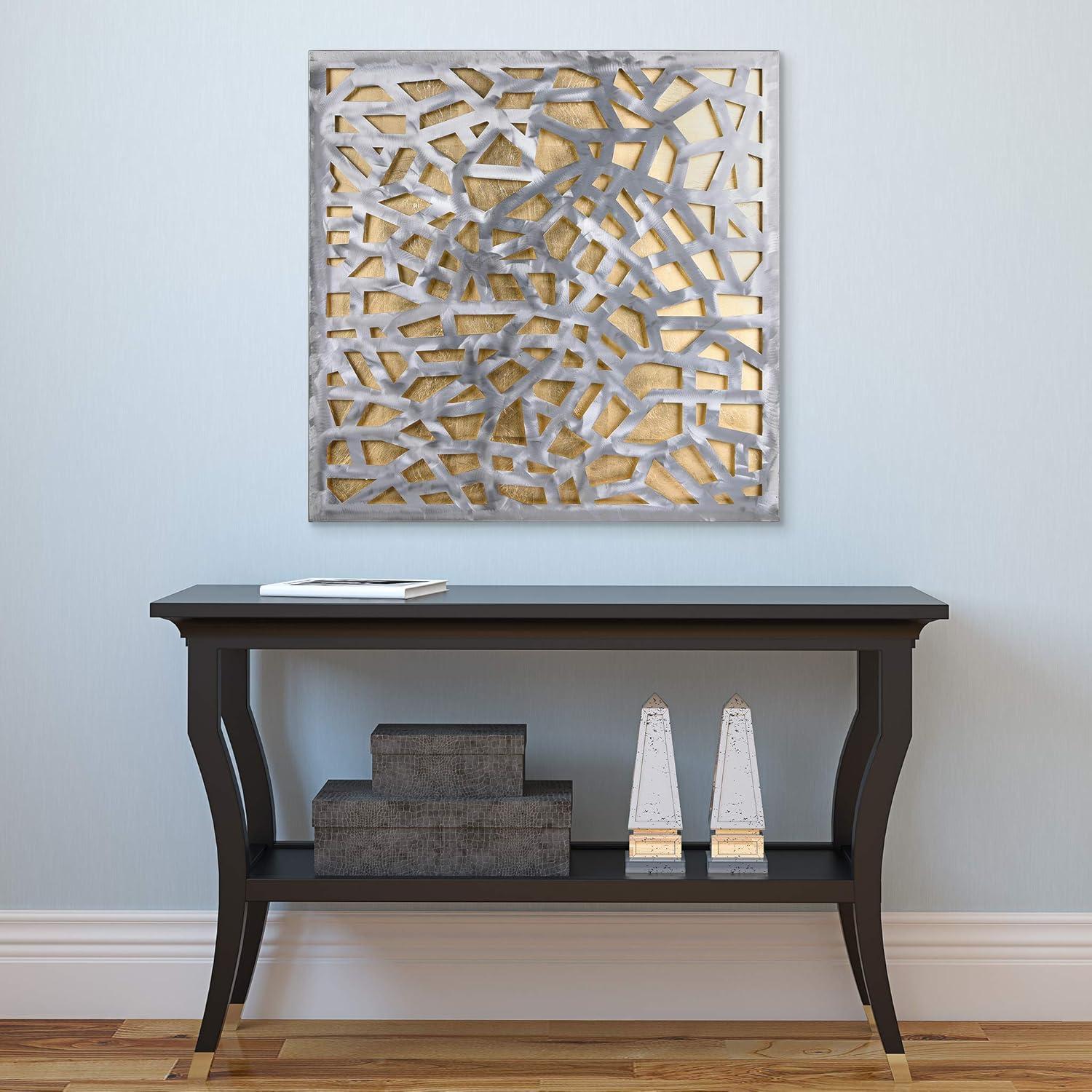 CG INTERNATIONAL TRADING Modern Abstract Wall Decor on Metal