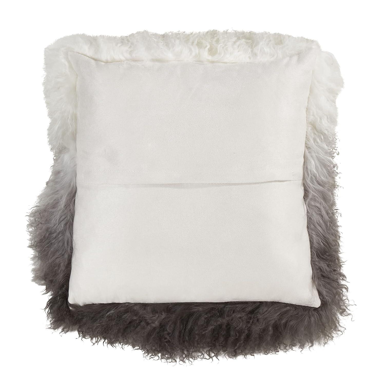 Mongolian Lamb Abstract Throw Pillow