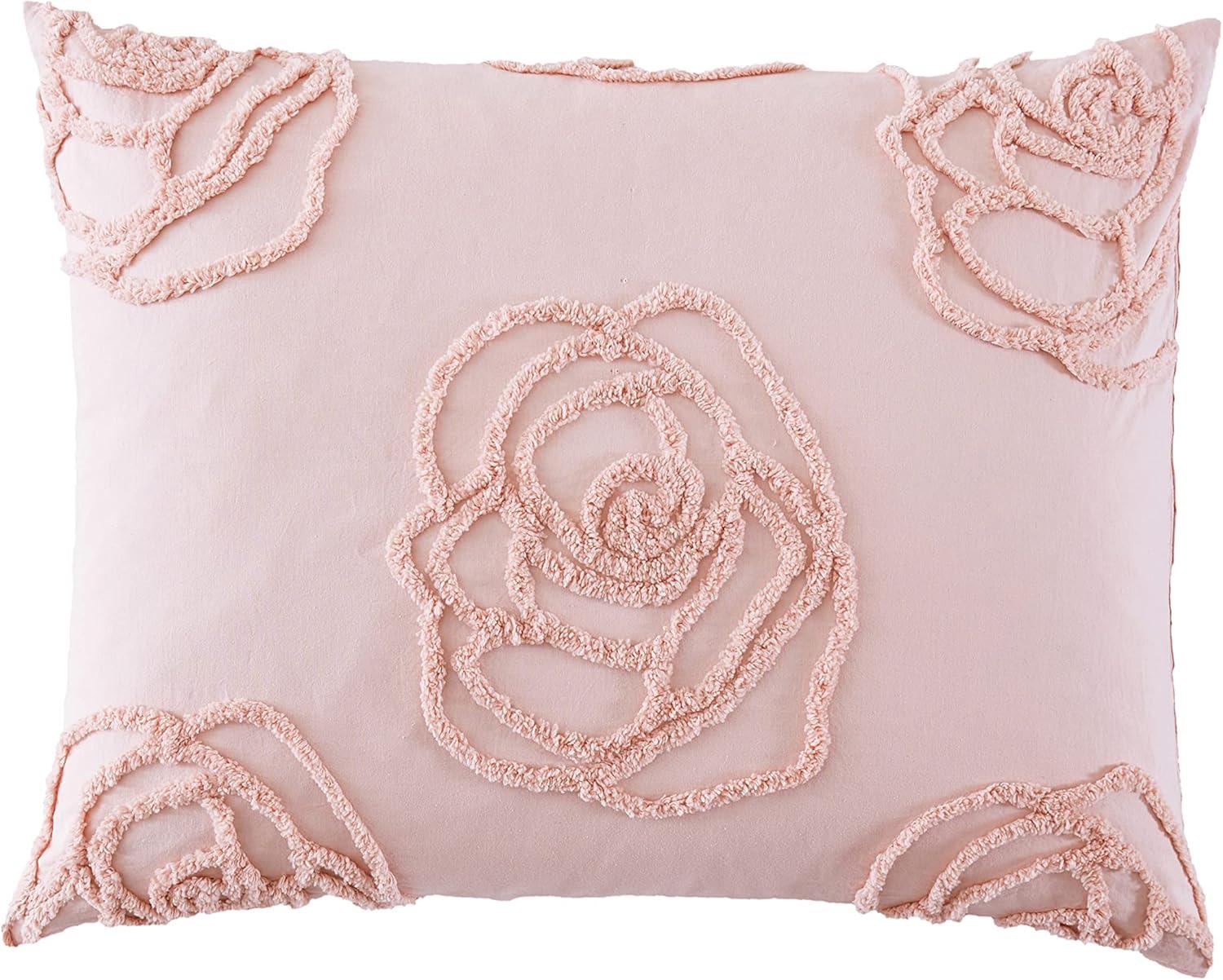 Betsey Johnson Rambling Rose Cotton Pink Duvet Cover Bonus Set