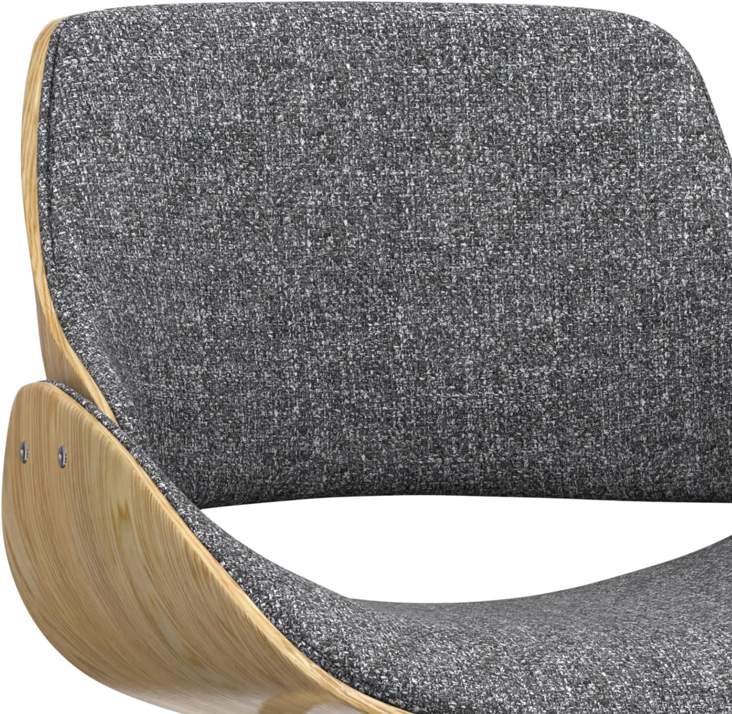 Simpli Home Malden Upholstered Dining Chair with Ergonomic Solid Wood Frame and Mid-Century Modern Style